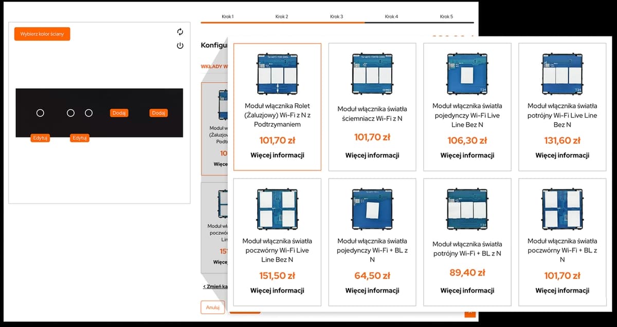 Konfigurator DC Smart Home produkty Konfigurator DC Smart Home produkty
