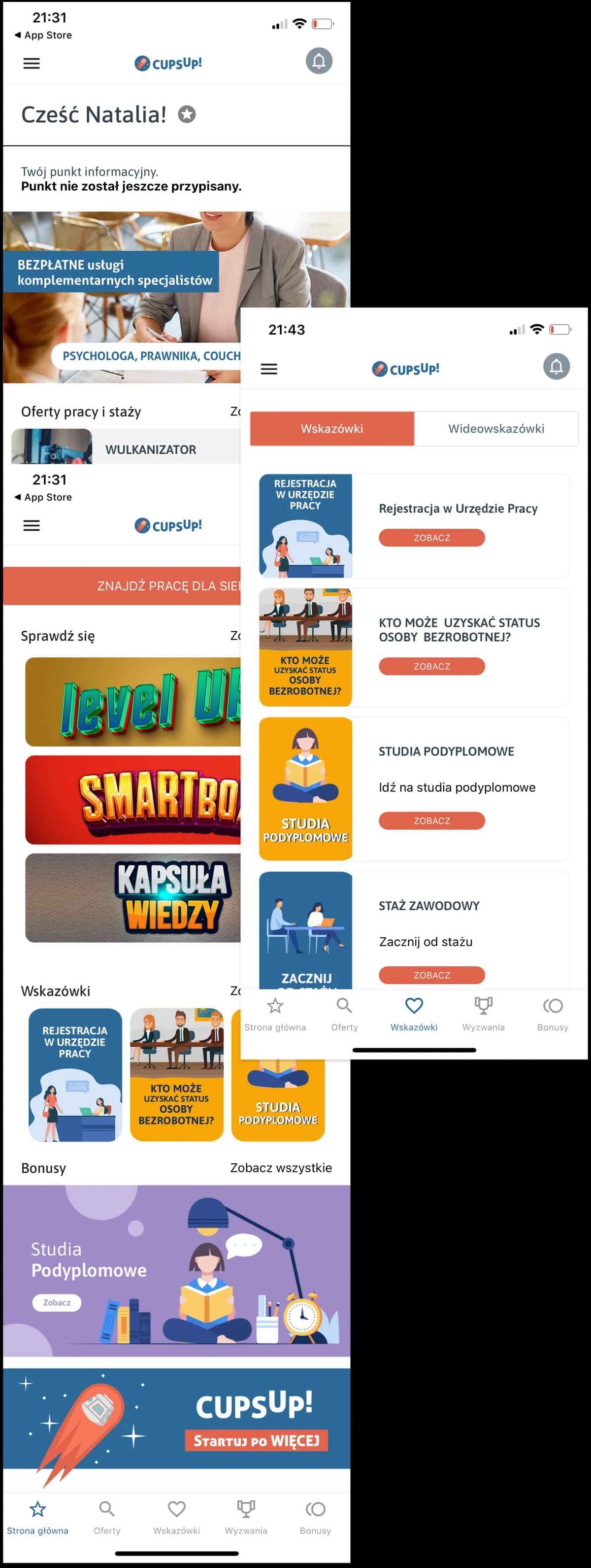 Cups Up! Cups Up! - widok główny Cups Up! Cups Up! - widok główny