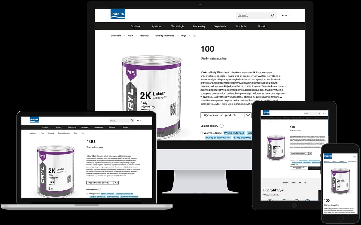 Profix products responsive Profix products responsive
