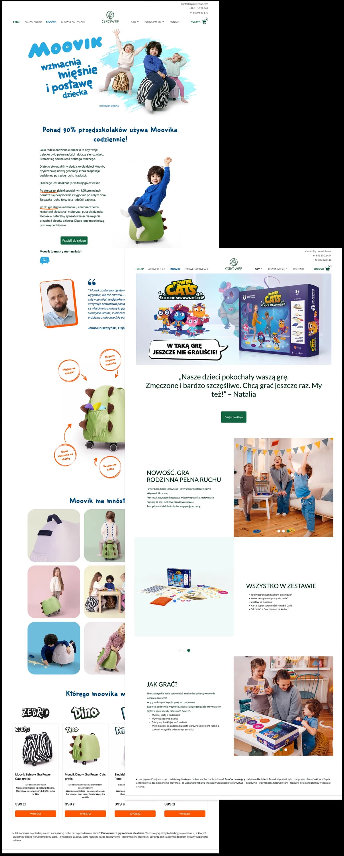 Growee podstrony produktu Growee podstrony produktu