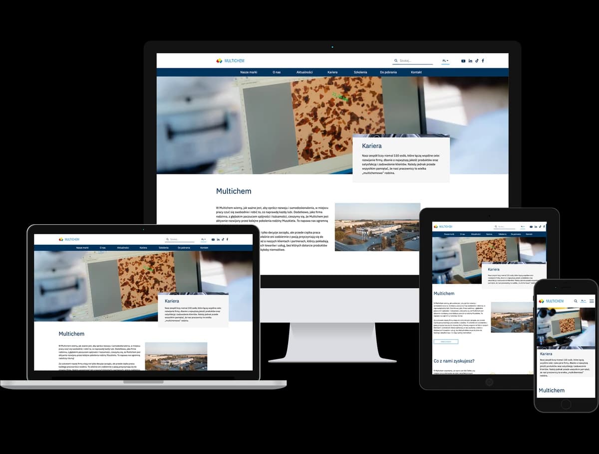 Multichem Multichem - responsywność podstrona Multichem Multichem - responsywność podstrona
