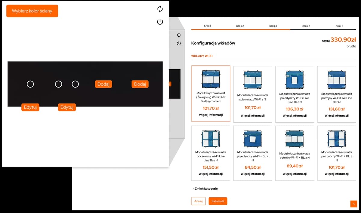 Konfigurator DC Smart Home produkty Konfigurator DC Smart Home produkty