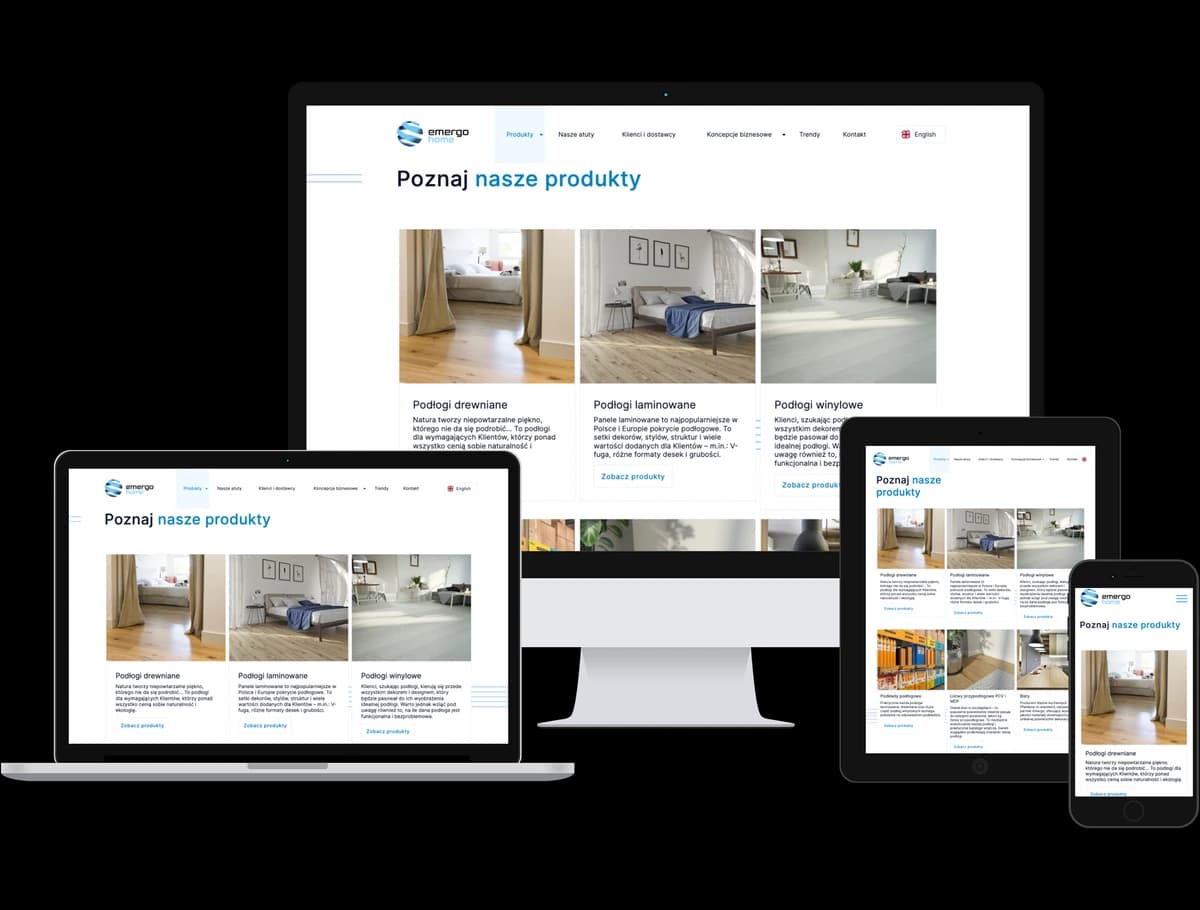 Emergo Home produkty responsywność Emergo Home produkty responsywność