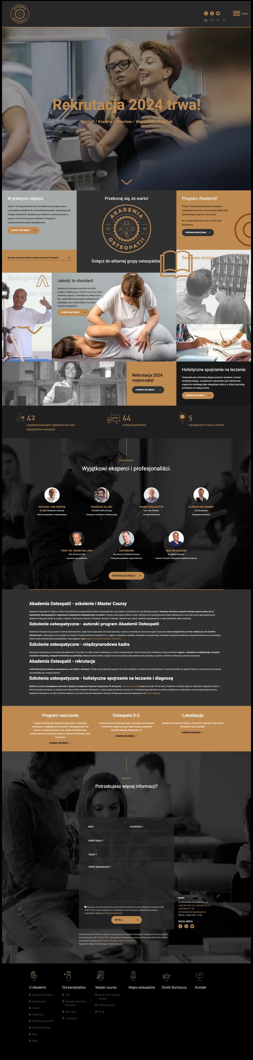 Academy of Osteopathy Akademia Osteopatii - strona główna Academy of Osteopathy Akademia Osteopatii - strona główna